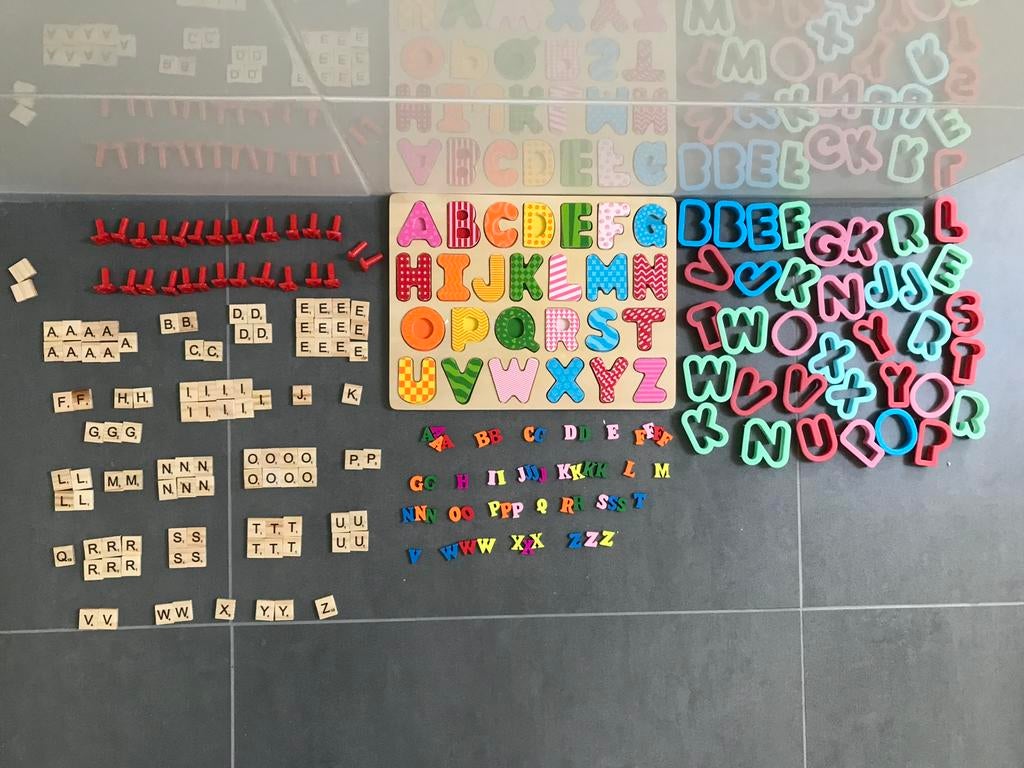 Leuk letterpakket met veel letters om woorden te maken, Ophalen of Verzenden