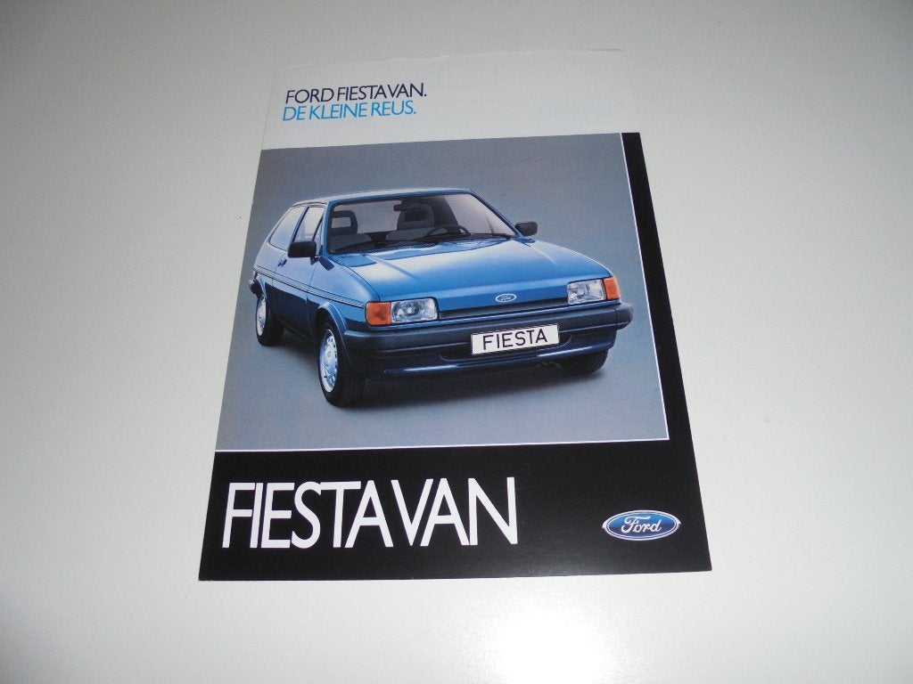leaflet Ford Fiesta Van  1984, Ophalen of Verzenden, Zo goed als nieuw, Ford