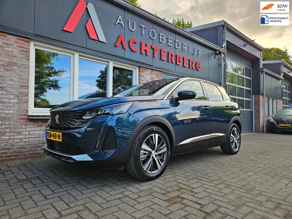 Peugeot 3008 1.6 HYbrid 225 Allure Carplay! Plug-In! Camera!, Auto's, Euro 6, 181 pk, Blauw, Plug-in hybride