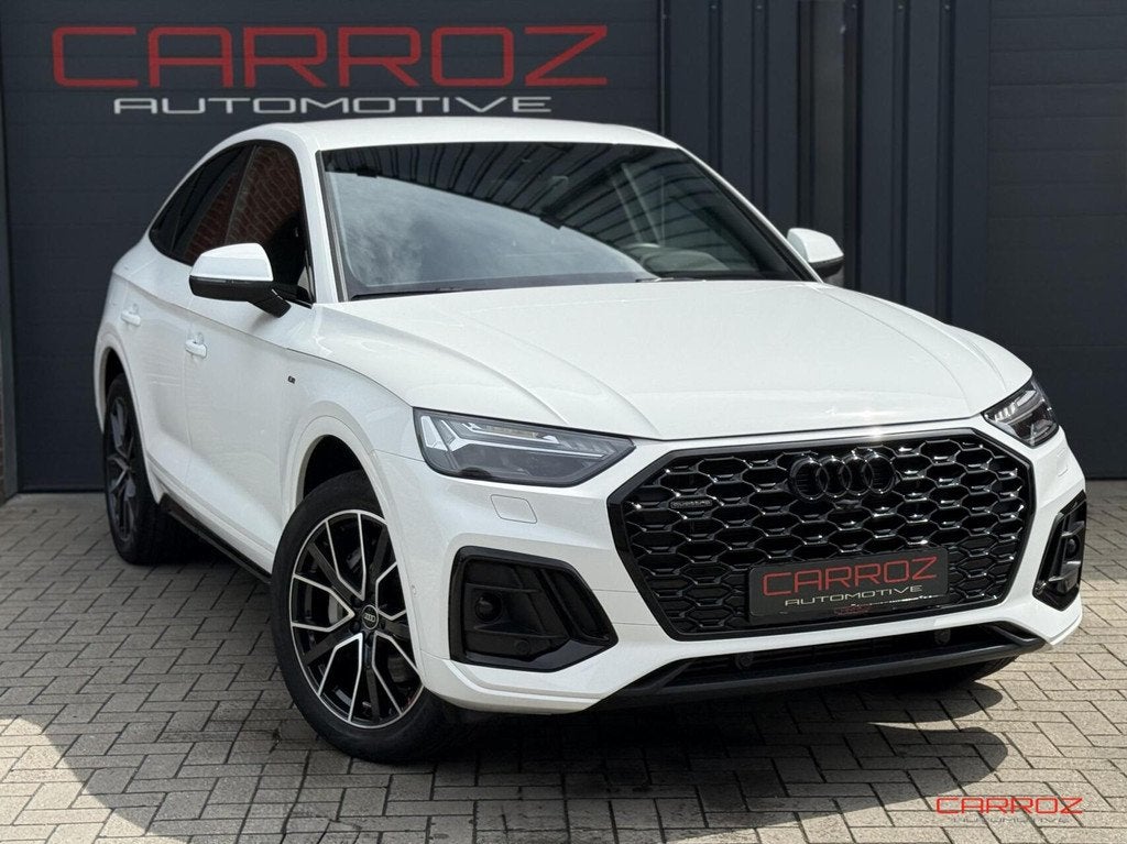 Audi Q5 50 TFSI e S Line Matrix 360 CarPlay Trekhaak Cruise, Auto's, Audi, Automaat, Gebruikt, 4 cilinders, Wit