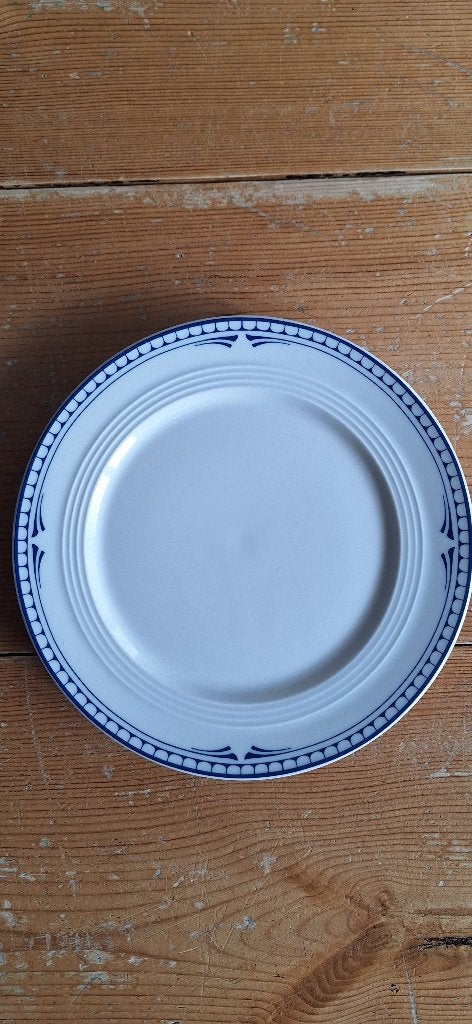 2 Friesland Ontbijtbordjes of gebaksbordjes Blauw Wit -, Ophalen of Verzenden