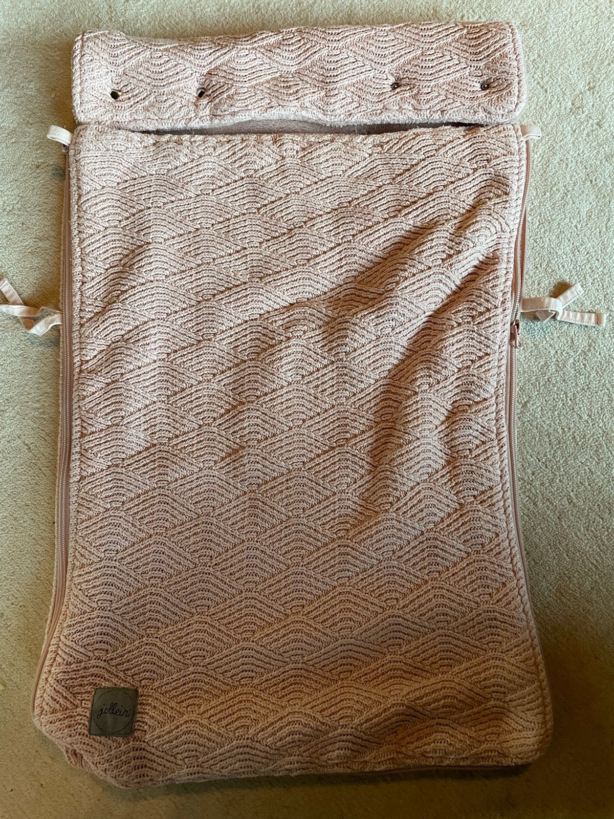Jollein Maxi-Cosi deken / voetenzak – Roze, Overige merken, Gebruikt, 15 t/m 36 kg, Ophalen of Verzenden
