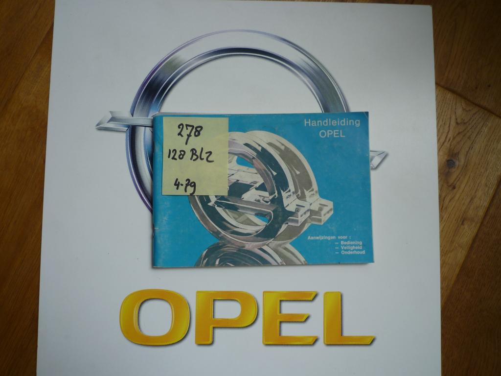 Opel Kadett Manta Ascona Rekord Instructieboekje nr 278, Auto diversen, Handleidingen en Instructieboekjes, Ophalen of Verzenden