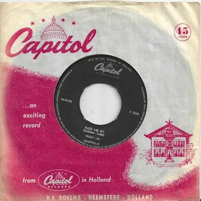 PEGGY LEE  1965  SUYPER MOOIE SCHIJF !! L980, Ophalen of Verzenden, Gebruikt, 7 inch, Pop