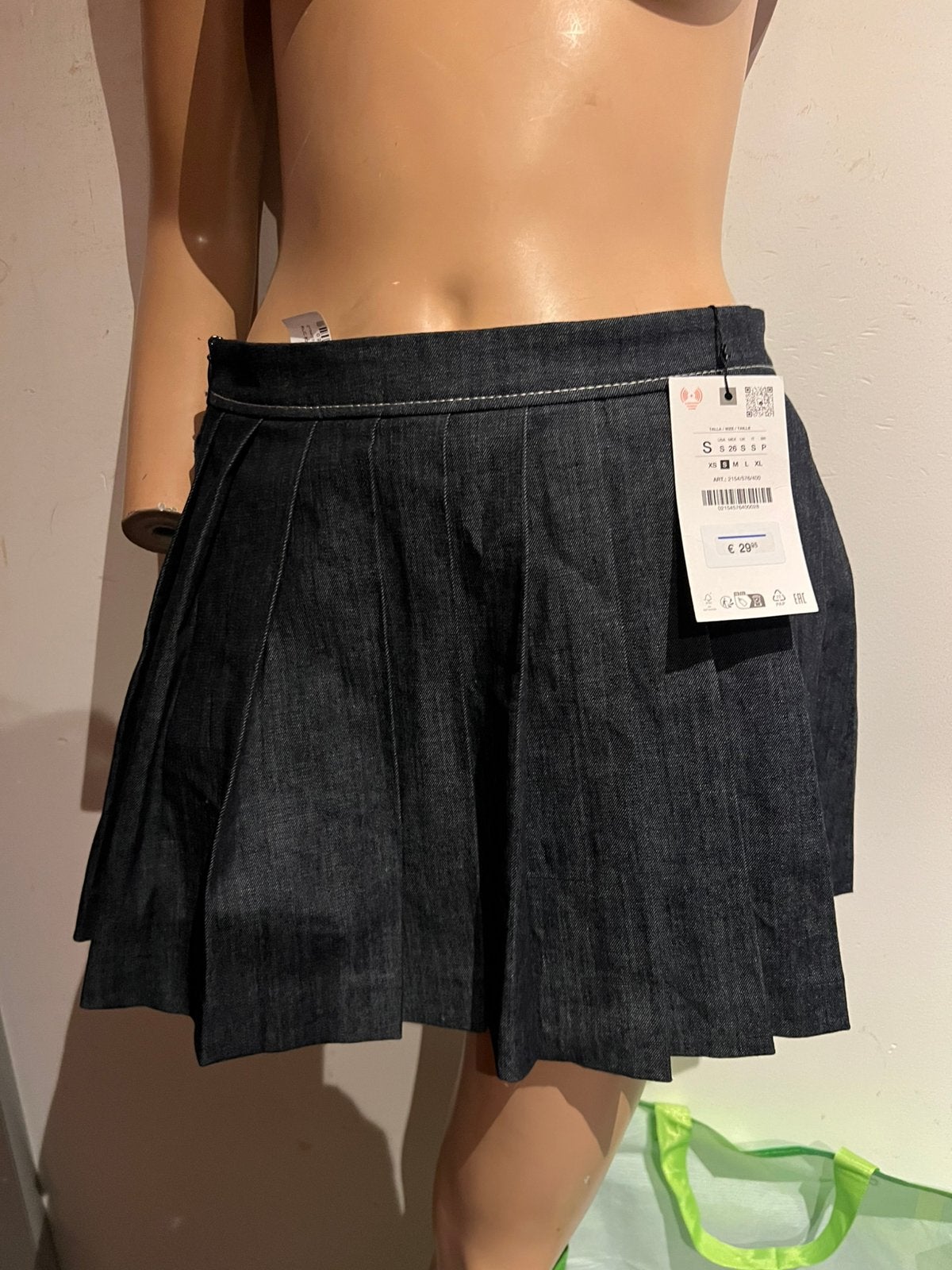 ZARA spijker broekrok maat s nieuw met kaartjes, G, Blauw, Zara, G