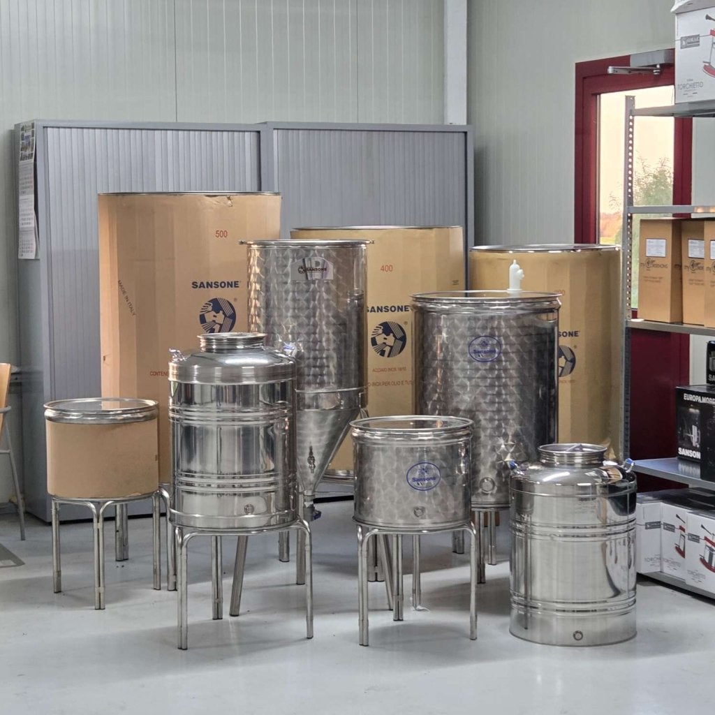 Vergistingsvaten Sansone van 10 t/m 100 liter, Niet ingevuld, Niet ingevuld, Nieuw, Ophalen of Verzenden