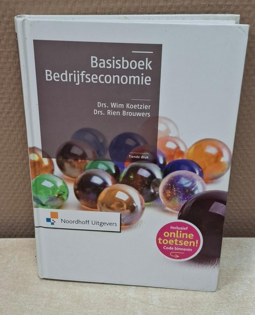 Basisboek bedrijfseconomie 9789001829544, Ophalen of Verzenden, Beta, Zo goed als nieuw, HBO