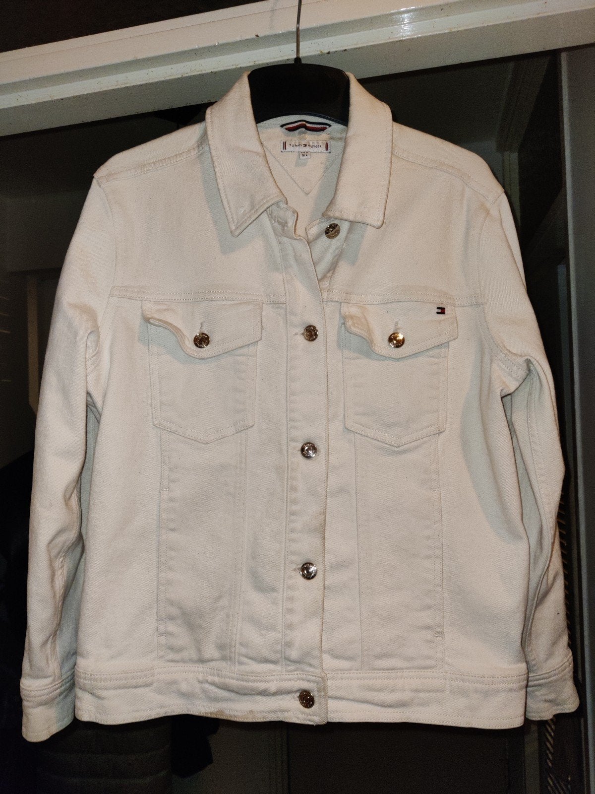 Tommy Hilfiger jasje maat M, Ophalen of Verzenden, Zo goed als nieuw, Maat 38/40 (M), Blauw