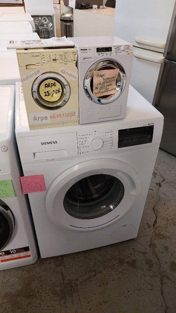 SIEMENS  wasmachine van 7 kg  1400  ARPE Kampen 289 koopje, Witgoed en Apparatuur, Ophalen, Zo goed als nieuw, Voorlader, 85 tot 90 cm