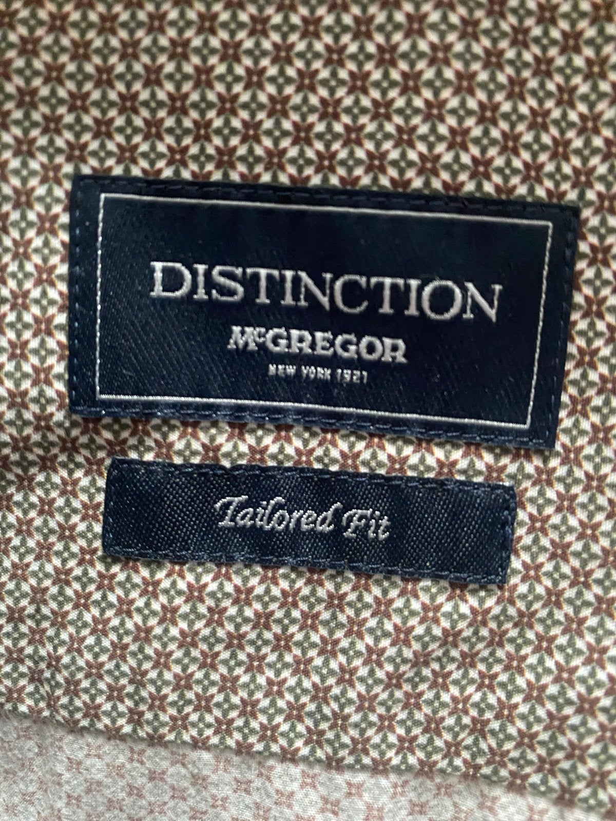 McGregor Distinction Tailored Fit overhemd - Nieuw, Kleding | Heren, Ophalen of Verzenden, Nieuw, Bruin, Halswijdte 41/42 (L)