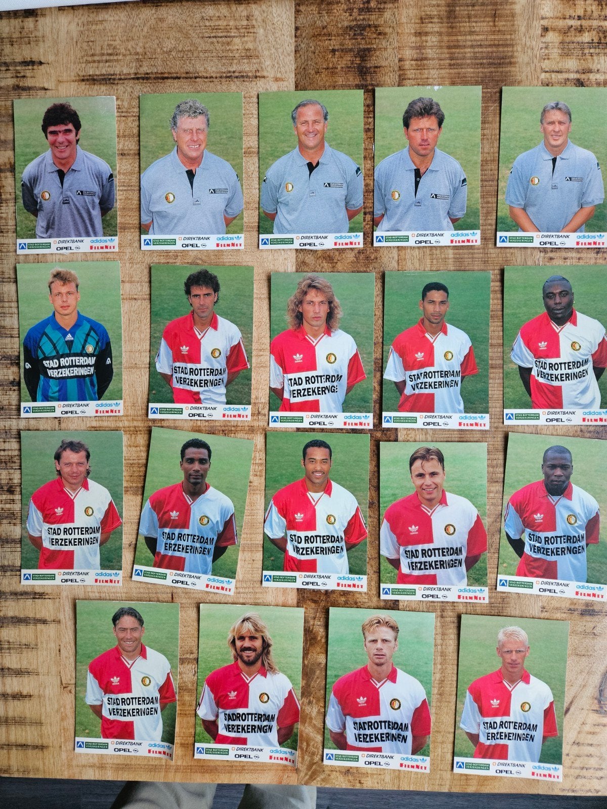 Feyenoord spelerskaarten 1995/1996 - Vintage voetbal, Verzamelen, Ophalen of Verzenden, Gebruikt, Feyenoord, Spelerskaart
