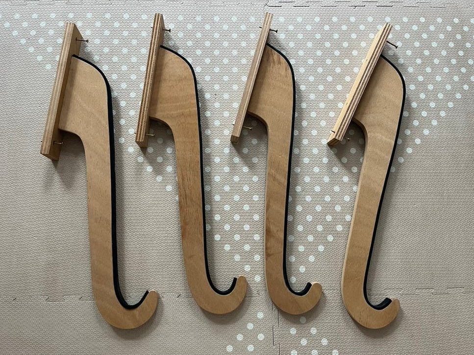 Surfboard steunen hout twee sets - 25 euro per set, Watersport en Boten, Ophalen of Verzenden, Zo goed als nieuw, Overige typen