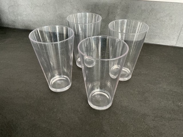 4 x Rosti Mepal glazen 350 ml, Caravans en Kamperen, Kampeeraccessoires, Ophalen of Verzenden, Zo goed als nieuw