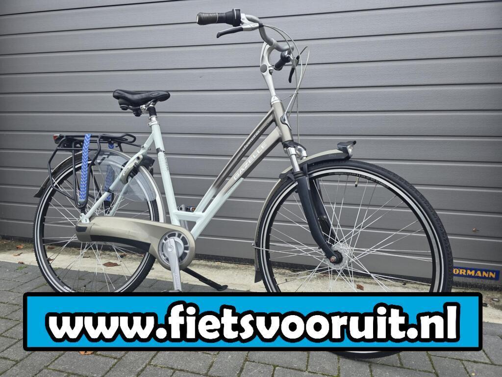 Nette Gazelle Chamonix C7 Damesfiets met 7 versnellingen, Gazelle, Zo goed als nieuw, Gazelle, 56 cm of meer