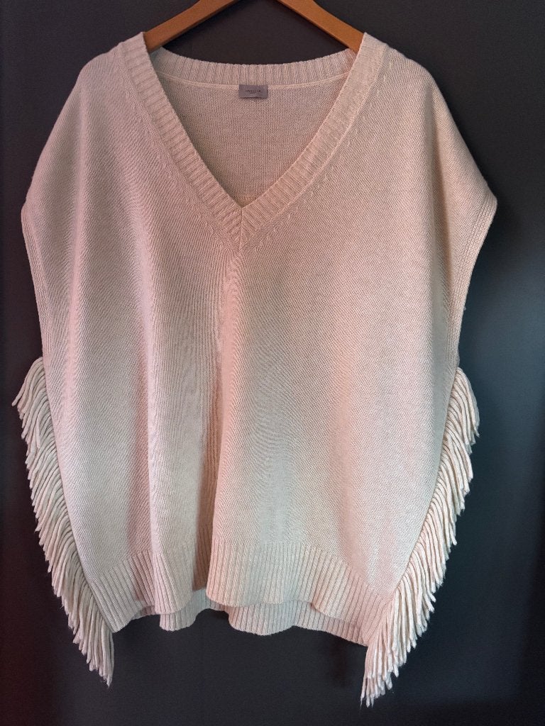 Max Mara poncho 42/44 -46, Kleding | Dames, Ophalen of Verzenden, Nieuw, Maat 42/44 (L), Beige