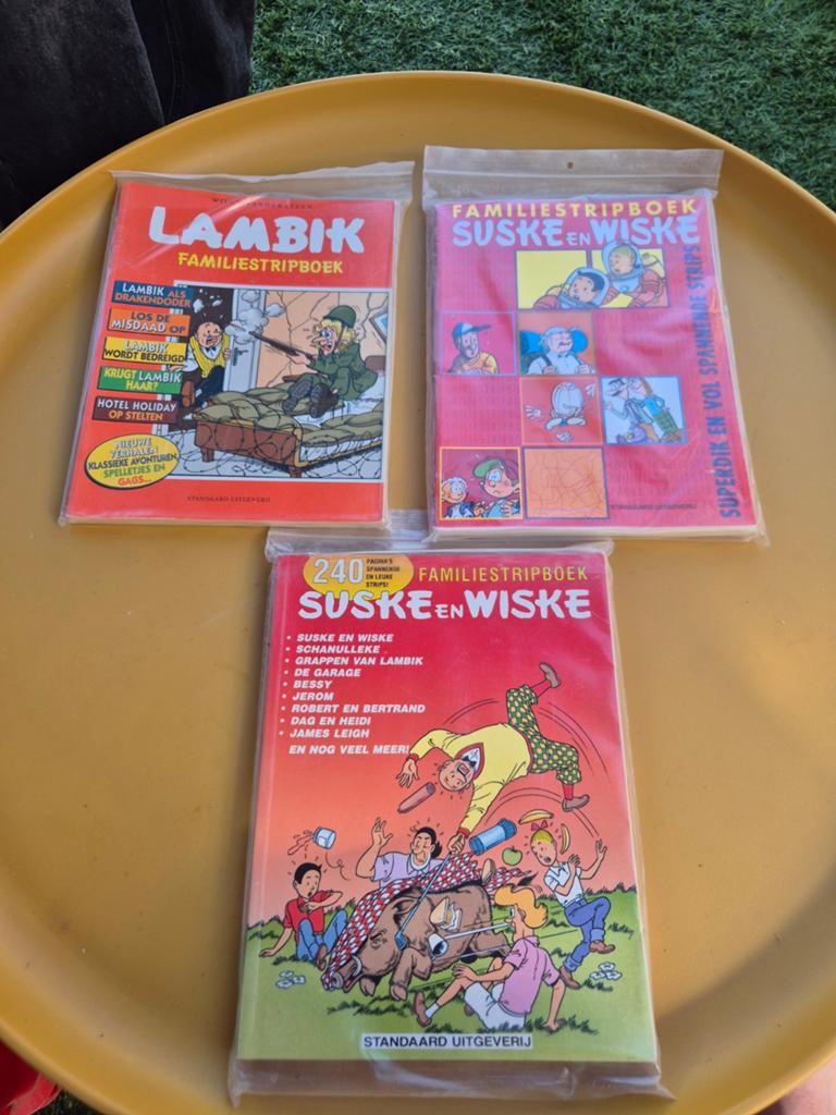 Suske en Wiske & Lambik Familiestripboeken (3 stuks), Meerdere stripboeken, Ophalen of Verzenden, Gelezen