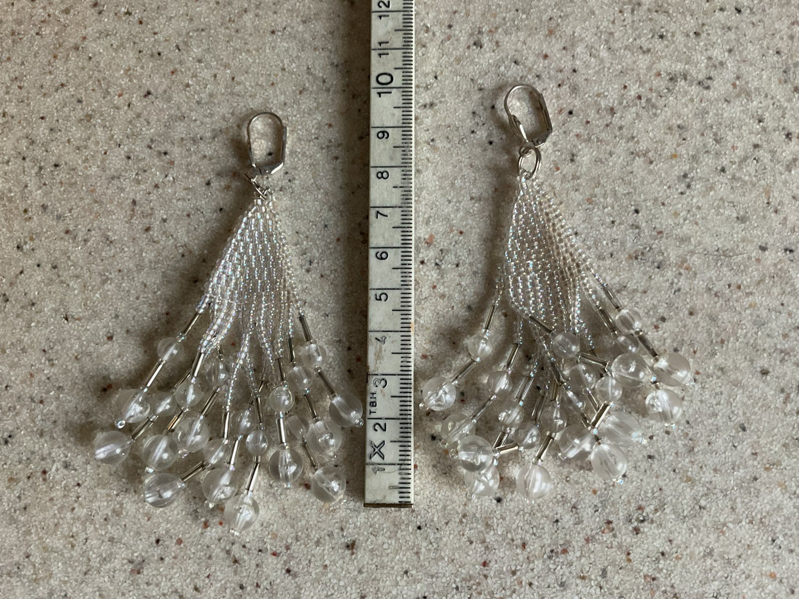 Vintage Kralen oorhangers, Ophalen of Verzenden, Zo goed als nieuw, Overige materialen