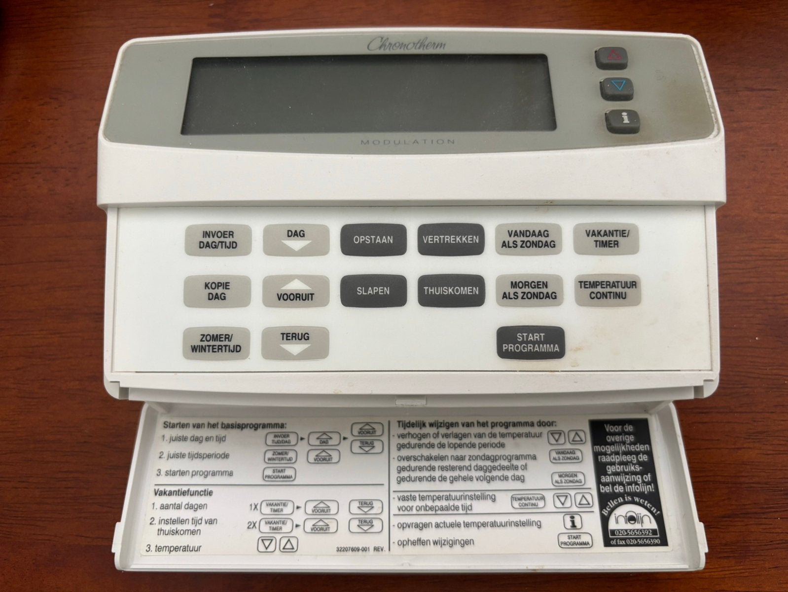 Honeywell Chromoterm thermostaat, Ophalen, Gebruikt