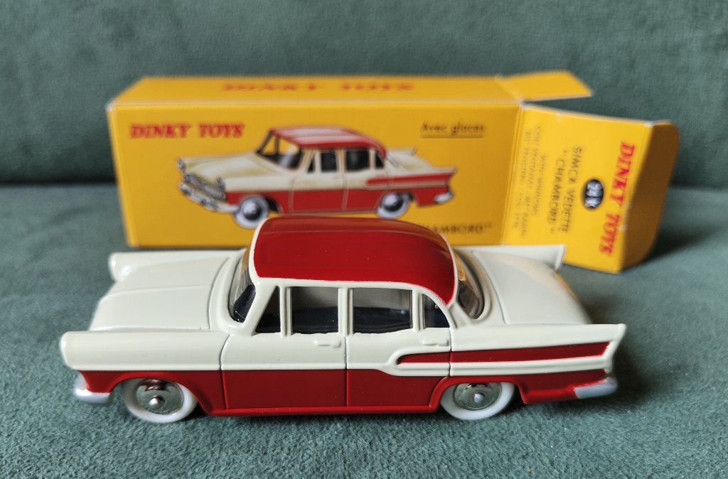 dinky toys simca vedette 24k, Ophalen of Verzenden, Gebruikt, Auto, Dinky Toys