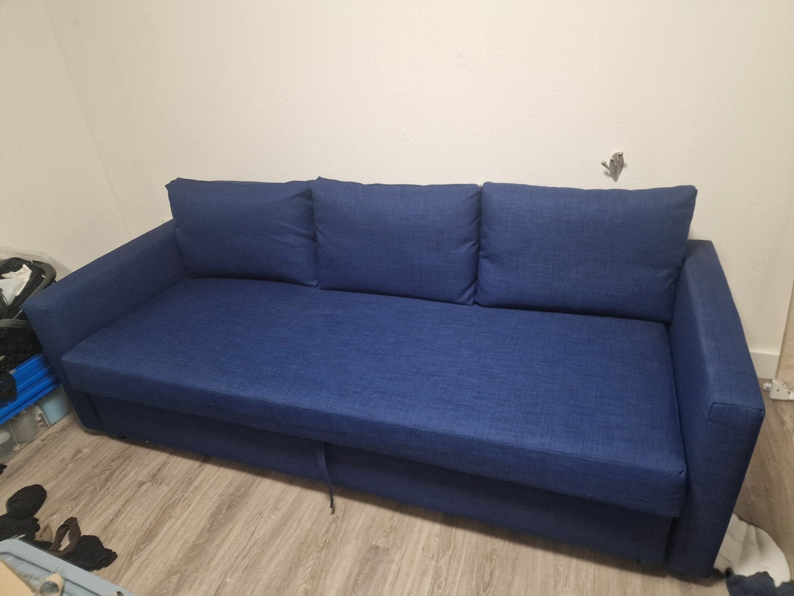 Ikea slaapbank freithen blauw zgan niet gebruikt, Ophalen, Blauw, Tweepersoons, 140 cm