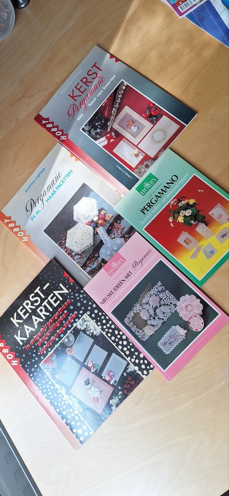 5x Pergamano Knutselboeken - Kerstkaarten & Meer, Hobby en Vrije tijd, Gebruikt, Meerkleurig, Ophalen of Verzenden, Papier of Karton