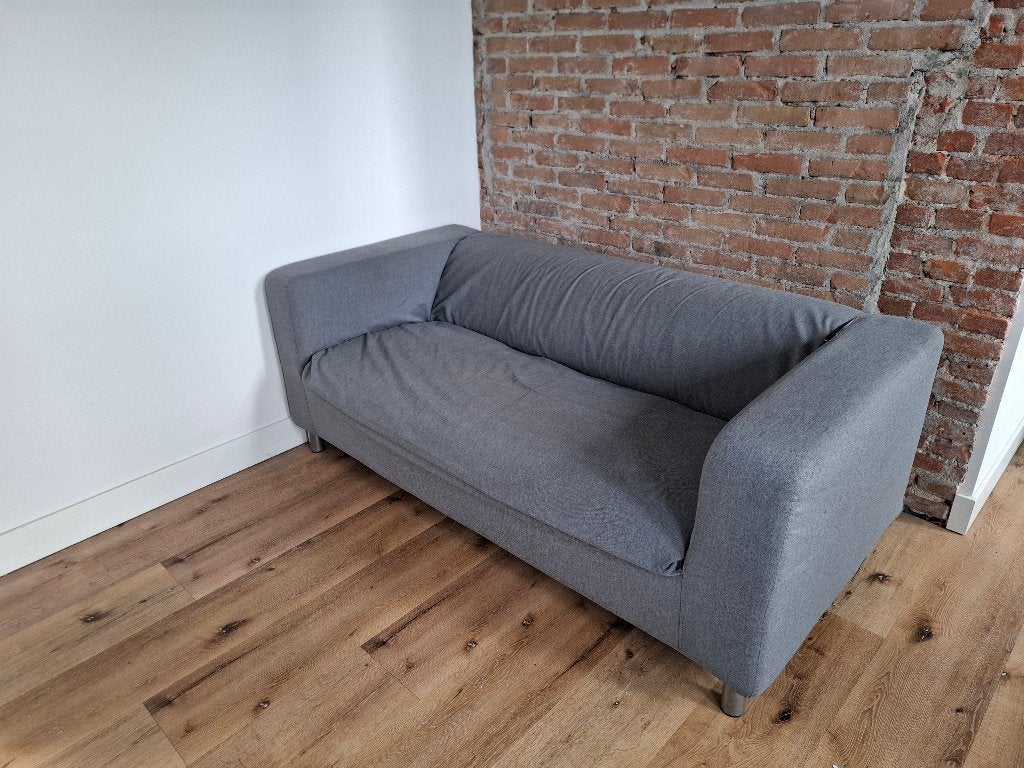 Grijze Ikea tweepersoonsbank GRATIS, Ophalen, Gebruikt, 150 tot 200 cm, Tweepersoons