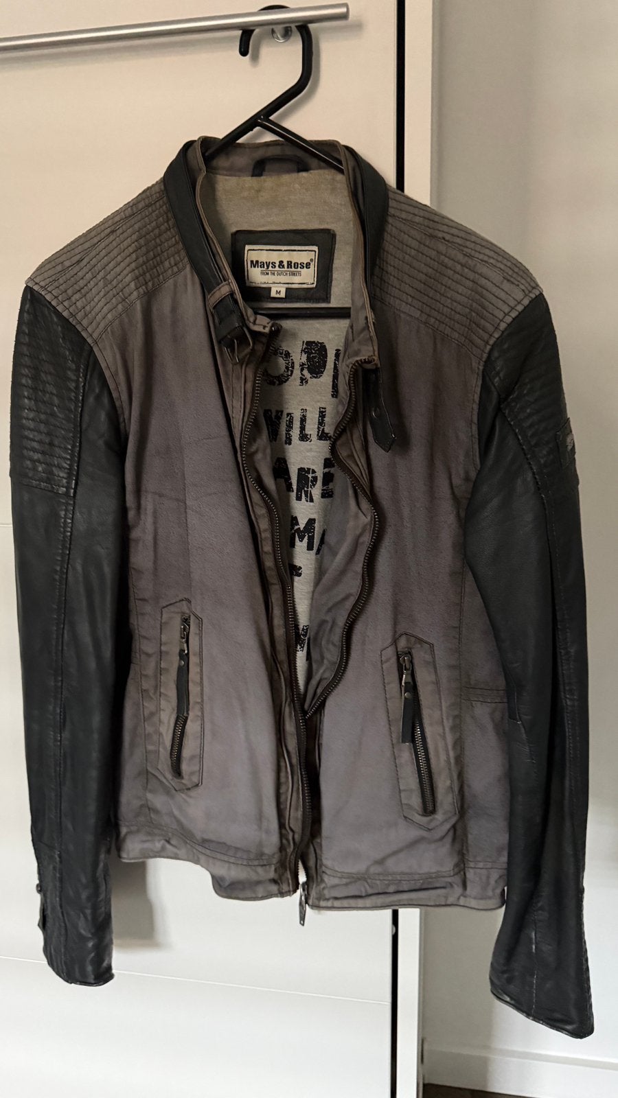 Lederen Jacket Jack Mays en Rose, Ophalen of Verzenden, Zo goed als nieuw, Zwart