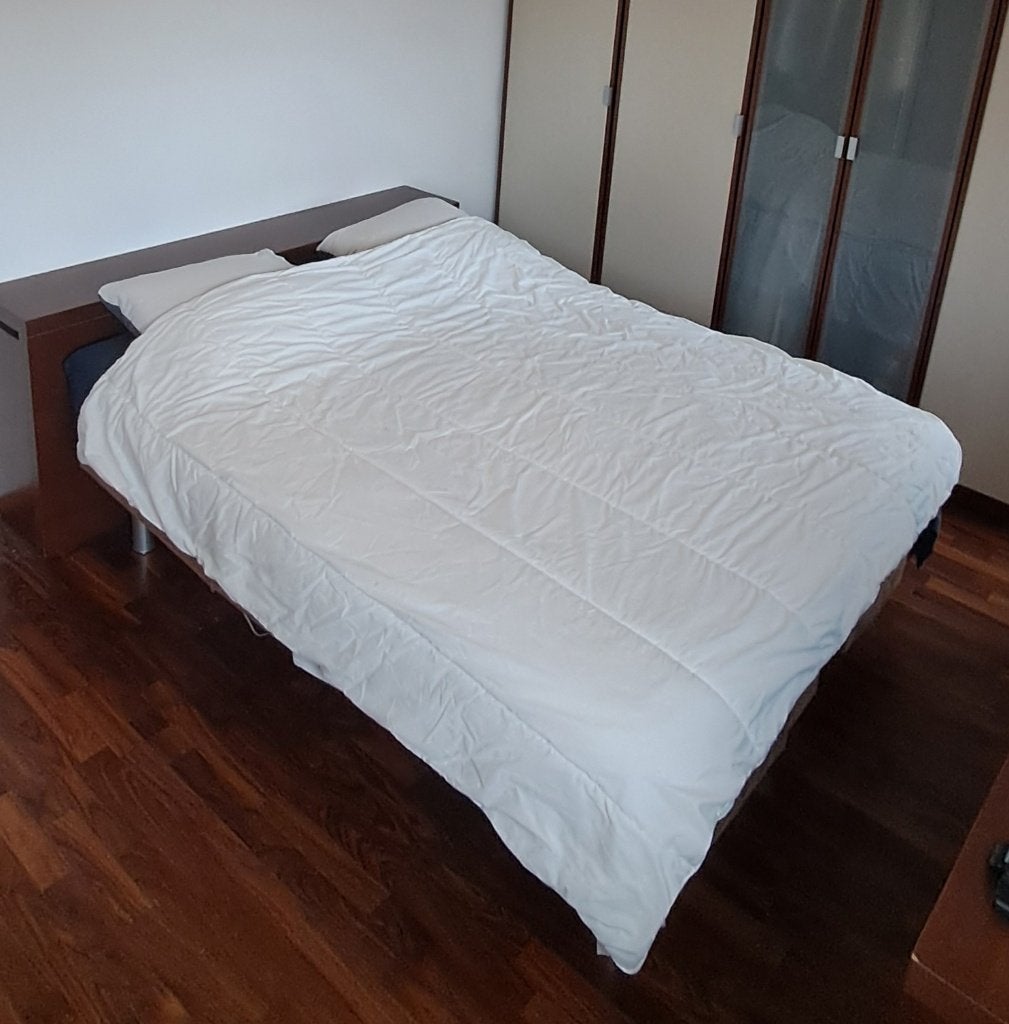 IKEA MYSA STRÅ dekbed 200x200 warmteklasse 3 fris gewassen, Gebruikt, Wit, Tweepersoons, Ophalen of Verzenden