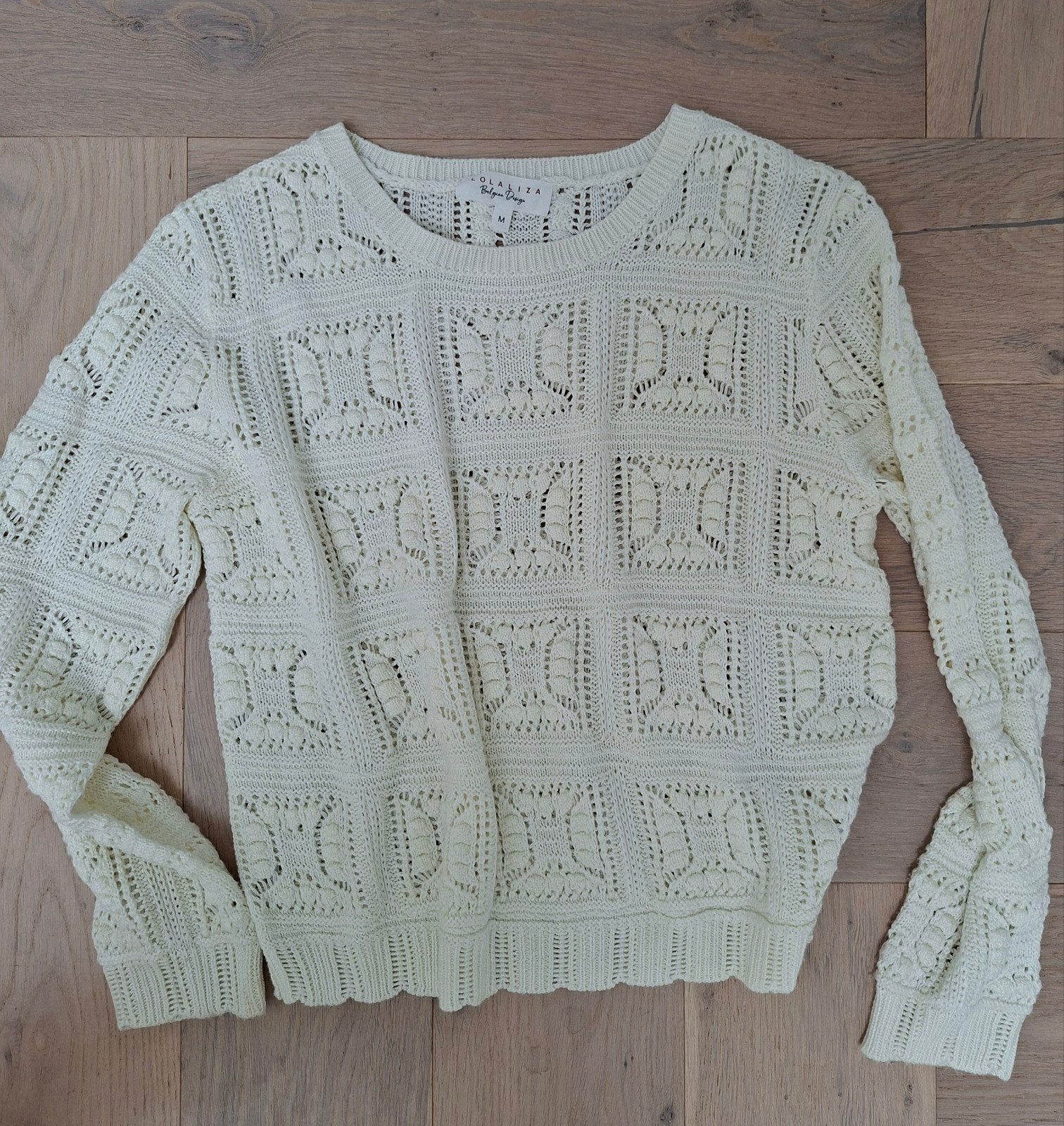 LolaLiza gebreide trui maat M, Maat 38/40 (M), Beige, Ophalen of Verzenden, Zo goed als nieuw