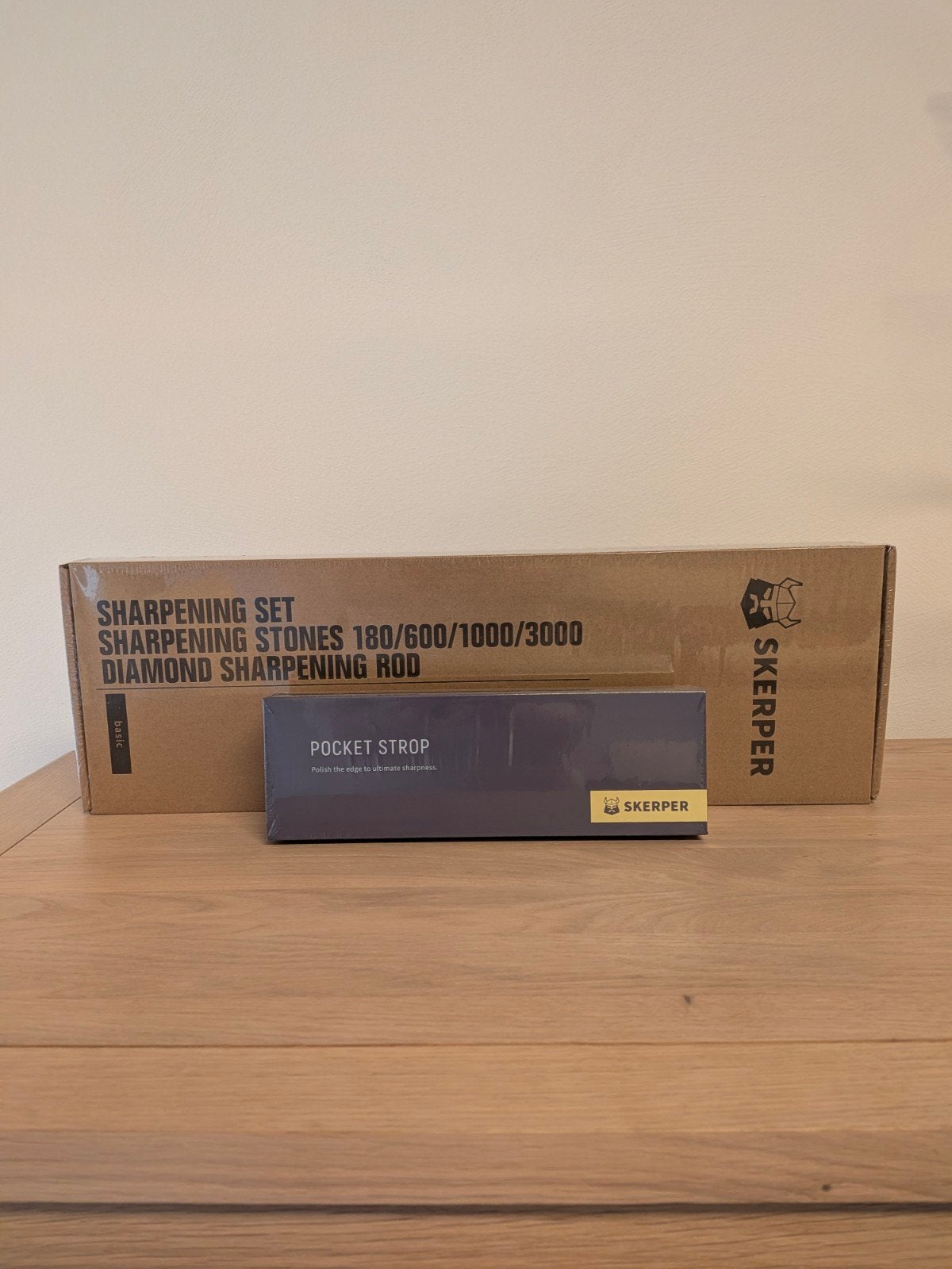 Nieuw! Skerper slijpset met slijpstenen en pocket strop, Ophalen, Nieuw