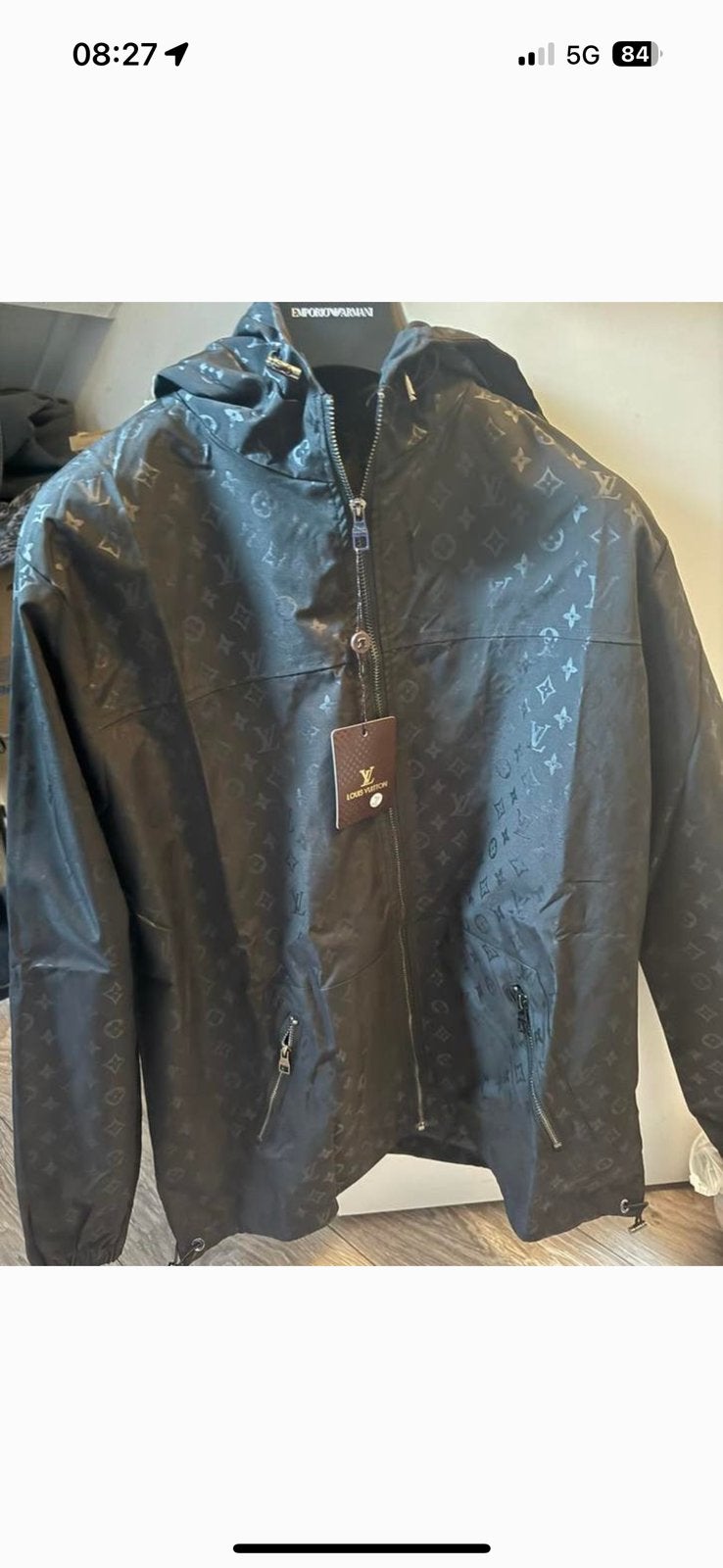Louis vuitton jas, Ophalen, Zo goed als nieuw, Maat 48/50 (M), Zwart