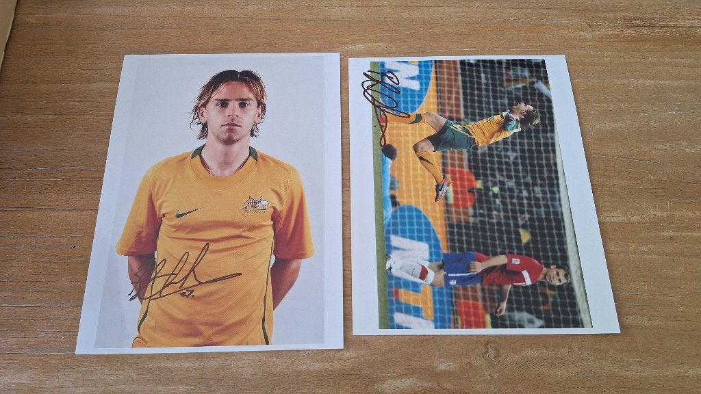 Foto 20x25 cm met handtekening; Brett Holman # Feyenoord, Ophalen of Verzenden, Nieuw, Feyenoord, Overige typen