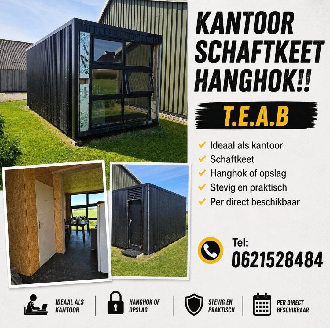 Kantoor , schaftkeet, hanghok, Tuin en Terras, Ophalen of Verzenden