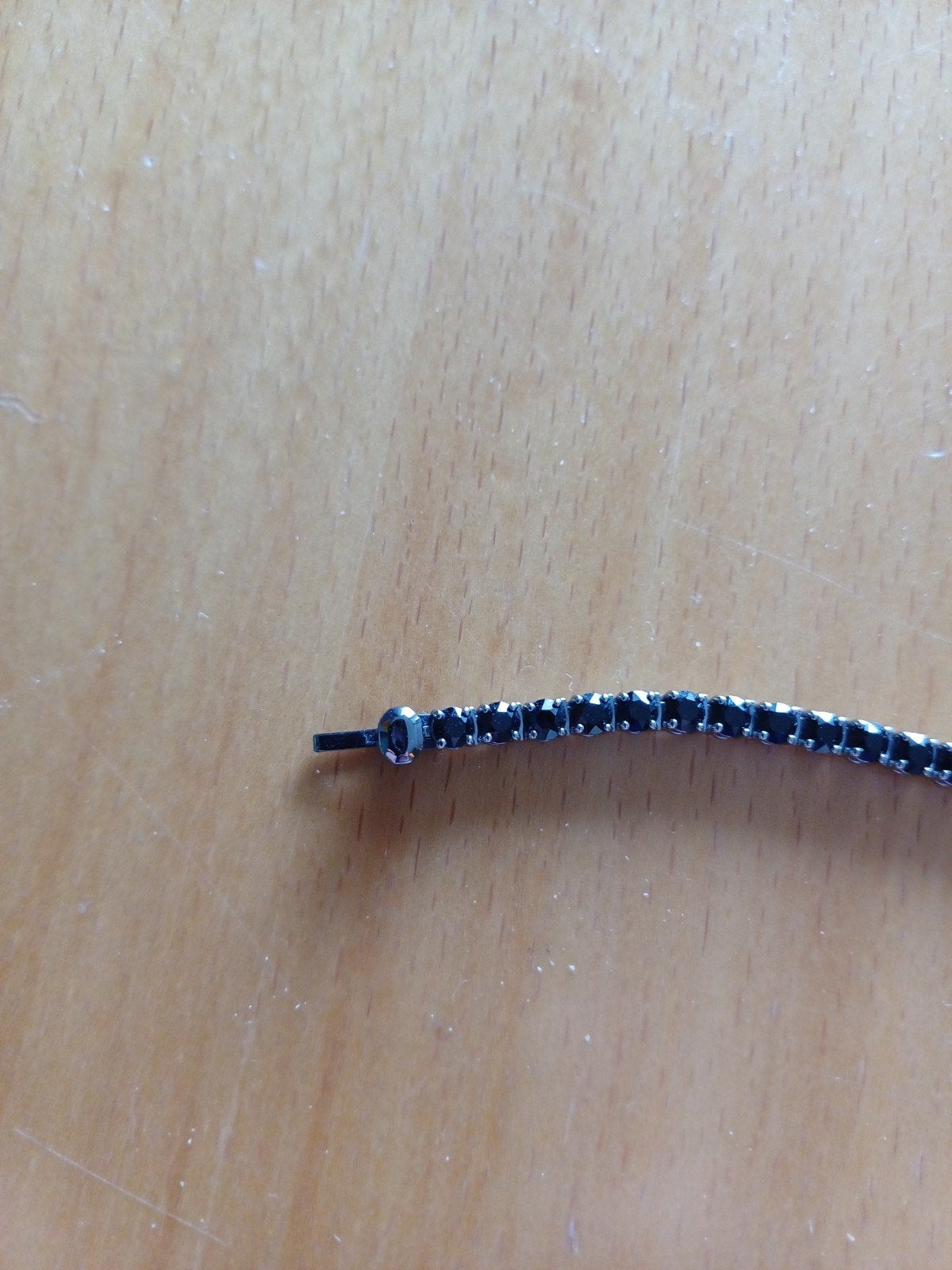 Swarovski Zwarte Tennisarmband, Ophalen of Verzenden, Zwart, Met kristal