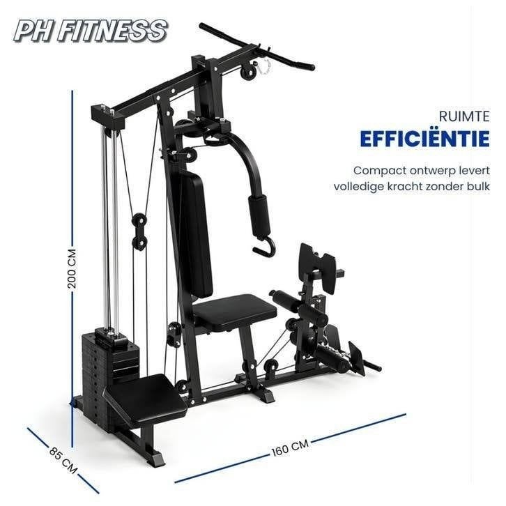 PH Fitness Multi Gym - Krachtstation 100KG, Sport en Fitness, Armen, Support@phfitness.nl, Nieuw, Ophalen of Verzenden