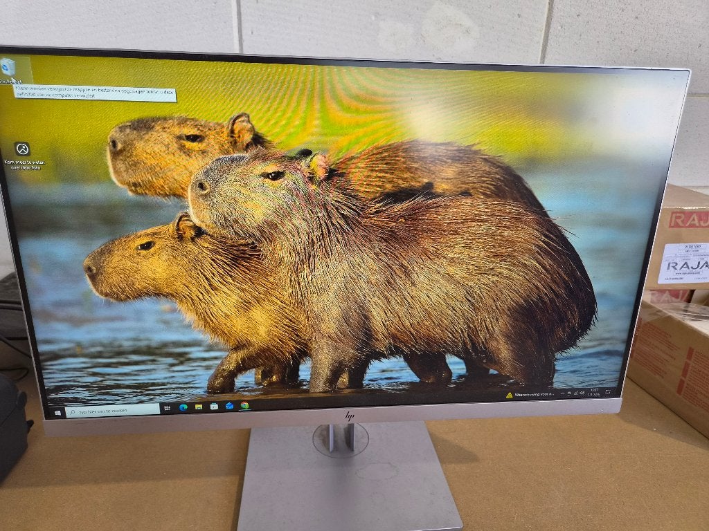 HP monitor met standaard, Computers en Software, Monitoren, Ophalen, Gebruikt, IPS, Full HD