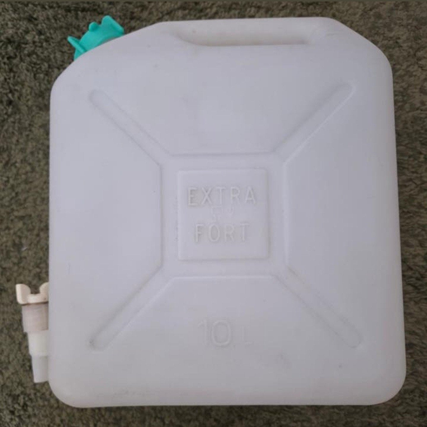 Witte jerrycan 10L met kraantje, Ophalen of Verzenden, Gebruikt