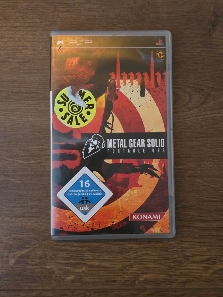 Metal Gear Portable Ops PSP PAL - CIB, Spelcomputers en Games, Games | Sony PlayStation Portable, Gebruikt, Shooter, 1 speler