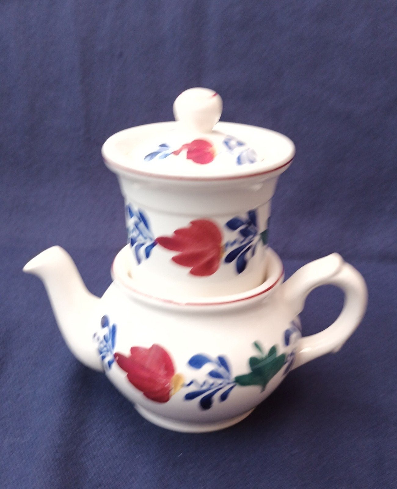 Boerenbont thee-koffiepotje.            met-filter-inh0.4ltr, Ophalen of Verzenden