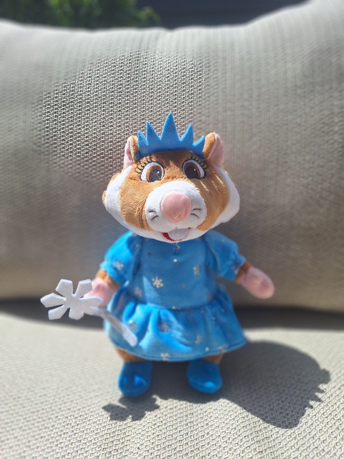 Schattige Hamster Knuffel met Kroon en Toverstaf, Kinderen en Baby's, Speelgoed | Knuffels en Pluche, Hamster, Ophalen of Verzenden