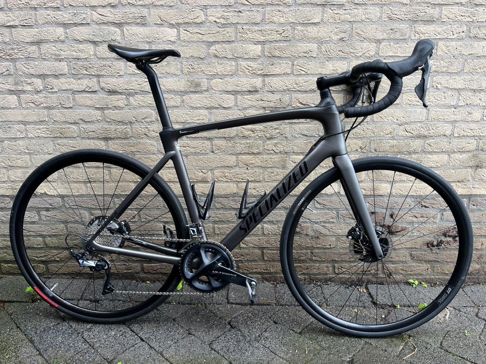 Specialized Roubaix Comp 2021 - maat 58 - Ultegra - 4IIII PM, 28 inch, Carbon, Heren, Zo goed als nieuw