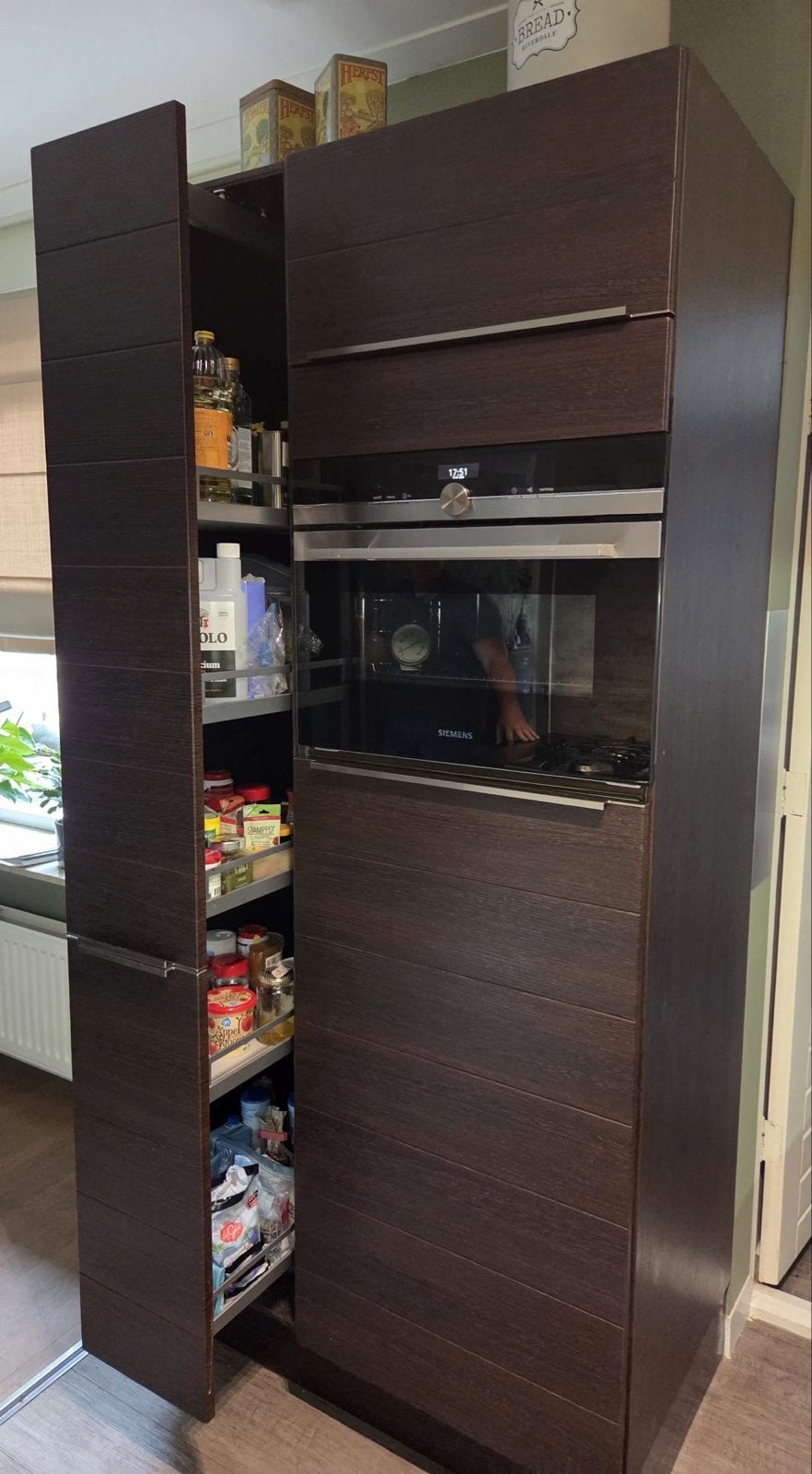 Nolte Keuken met Magnolia Kleur en Siemens Apparatuur, Ophalen, Gebruikt, Enkelwandige keuken, Kunststof