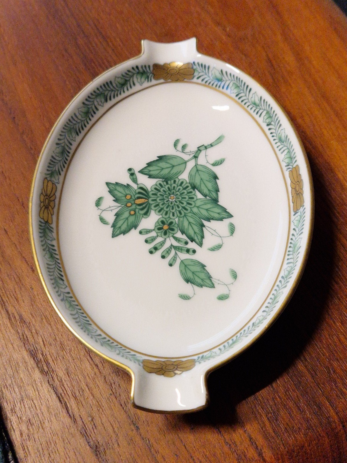 Vintage Herend porseleinen klein schaaltje/asbakje., Ophalen of Verzenden