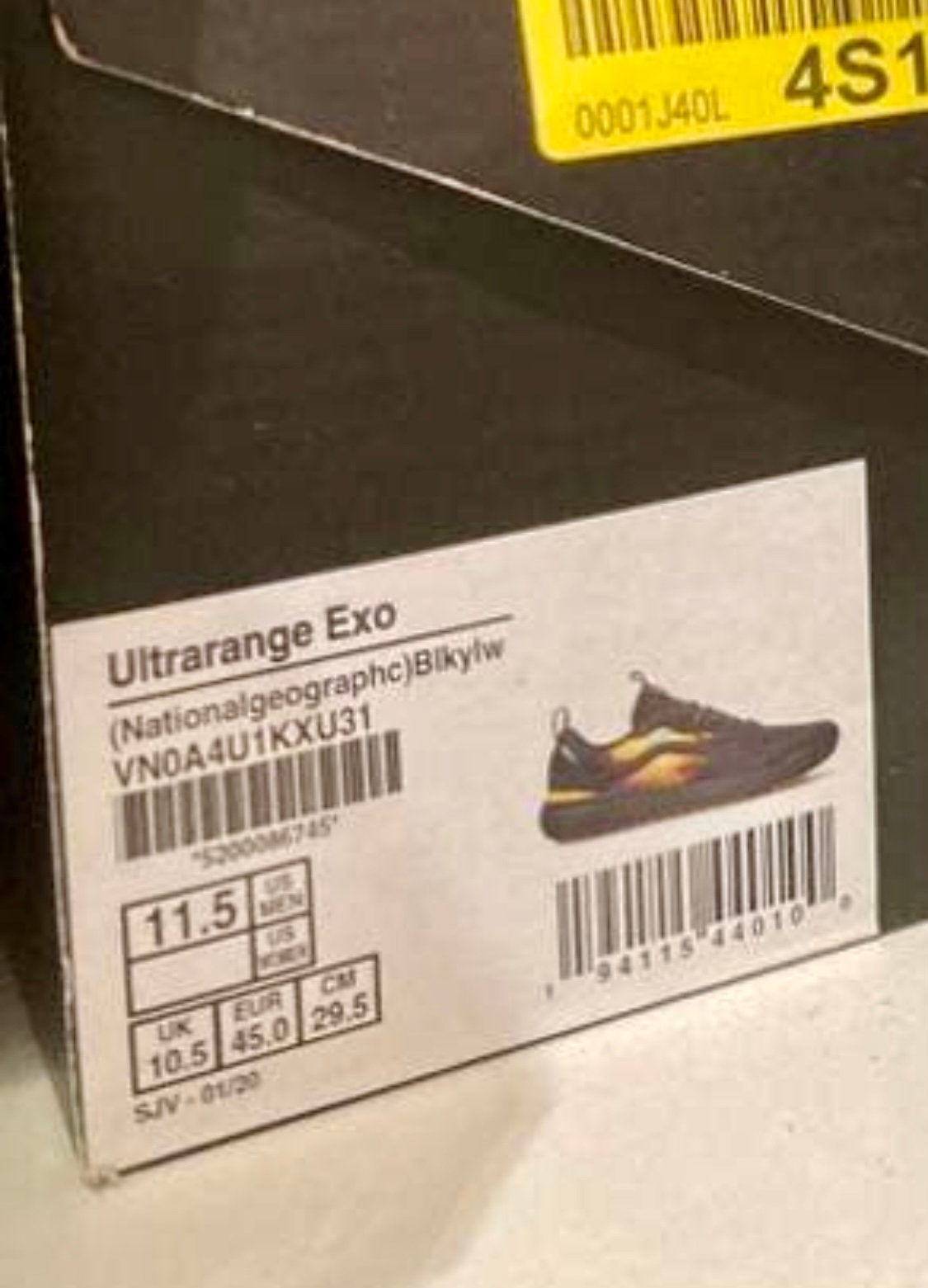 Vans ULTRARANGE EXO Sneakers X Gore Tex Zwart/Geel, Maat 45, Ophalen of Verzenden, Nieuw, Zwart, Sneakers of Gympen