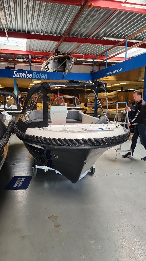 Waeghals 533 LX tendersloep met 20 PK honda motor, Watersport en Boten, 35 cm, Tot 1.00 meter, 2 m, Rondzit
