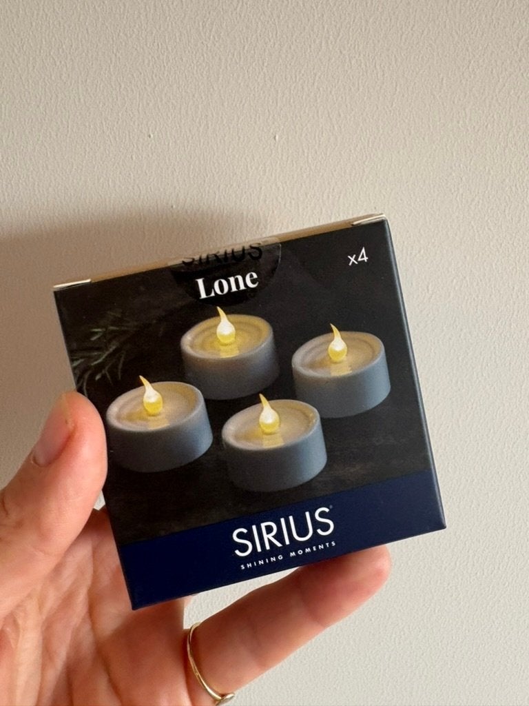 Sirius Lone LED kaars 4 stuks NIEUW waxinelicht theelicht, Overige materialen, Wit, Nieuw, Ophalen of Verzenden