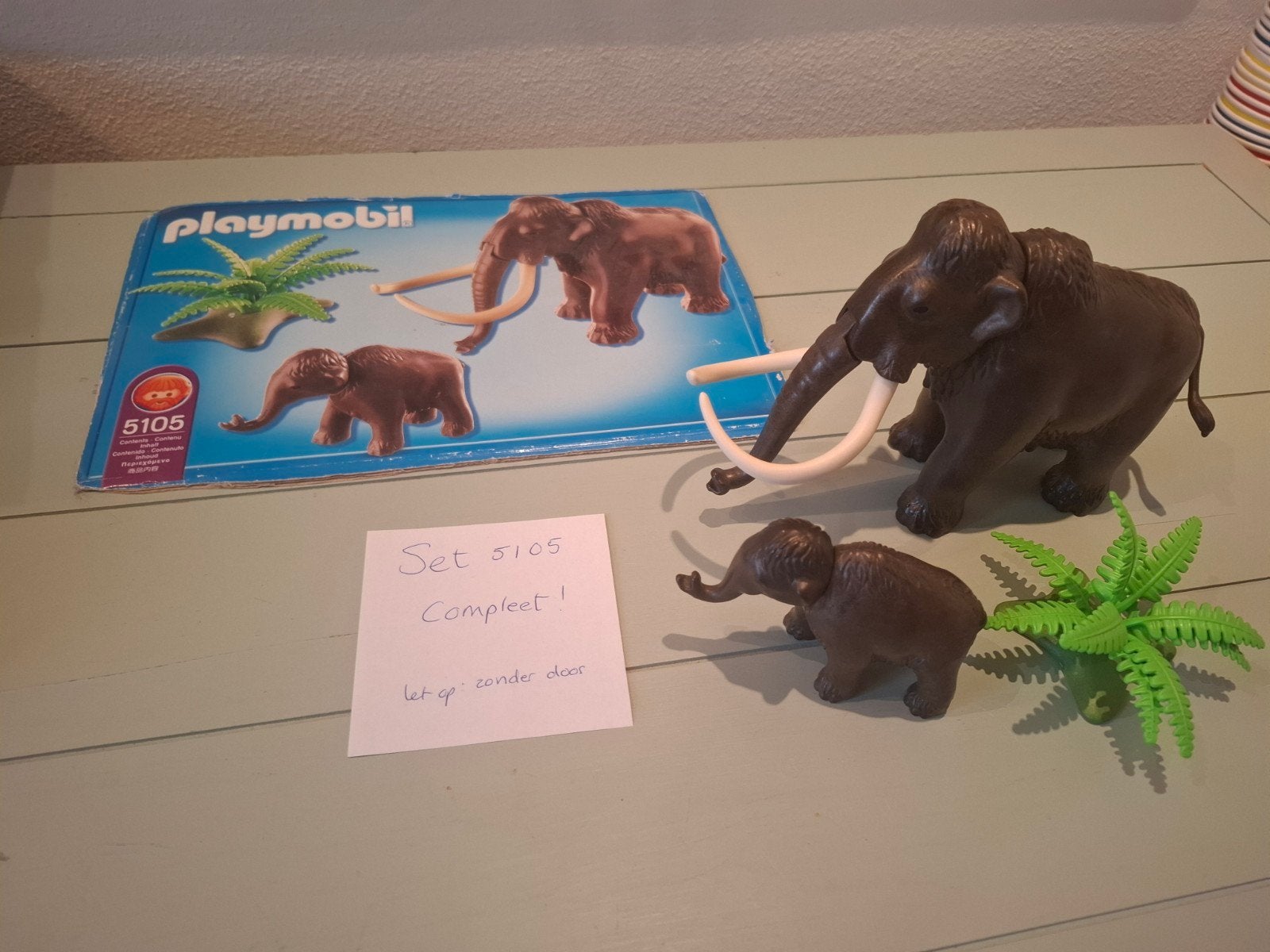 Playmobil Mammoet Familie Set 5105, Ophalen of Verzenden, Zo goed als nieuw, Jongen of Meisje
