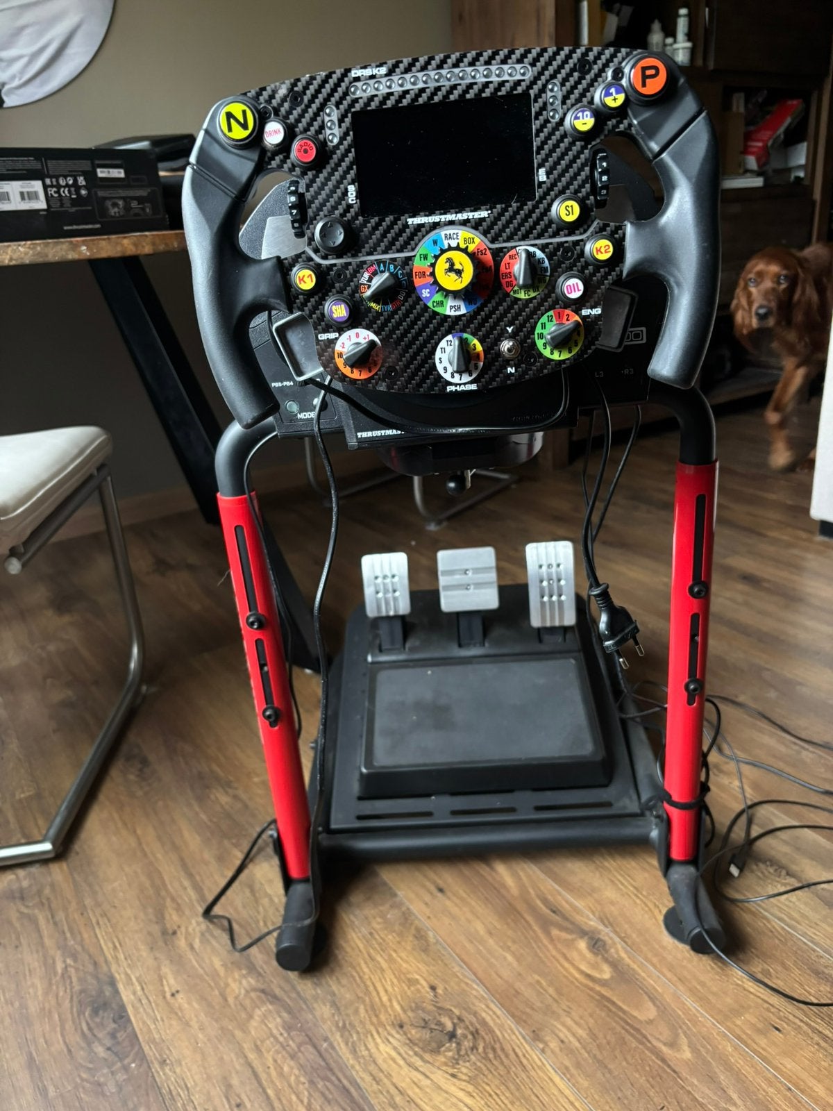 Thrustmaster T300 + Formula 1 SF1000 + Wheelstand, Ophalen, Zo goed als nieuw