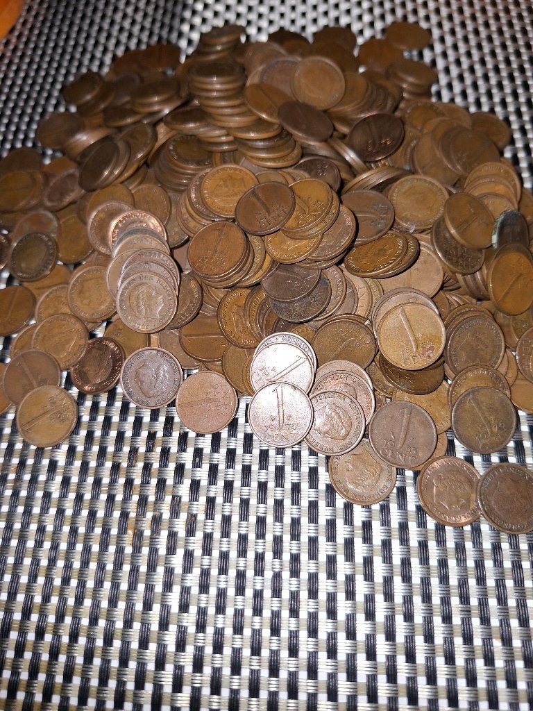 487 centen van juliana., Postzegels en Munten, Munten | Nederland, Ophalen, Koningin Juliana, 1 cent, Losse munt