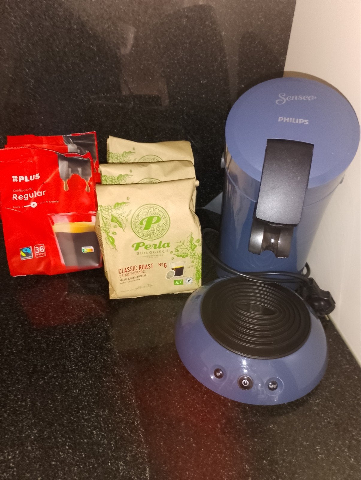 Philips Senseo koffiezetapparaat met 5 pakken koffiepads, Ophalen, Koffiemachine